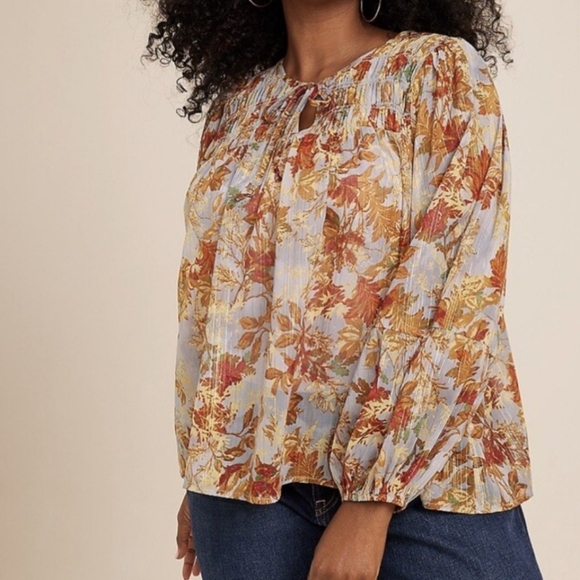 Maurices Metallic Floral Blouson Size Women's 2X - Picture 6 of 6